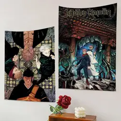 Anime Jujutsu Kaisen Tapestry Anime Tapestry Hanging Tarot Hippie Wall Rugs Dorm Wall Hanging Sheets