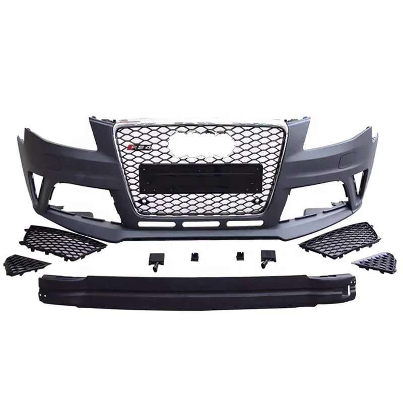 

Car bumper for A4 S4 Front with grill B8 bodykit 2008 2009 2010 2011 2012