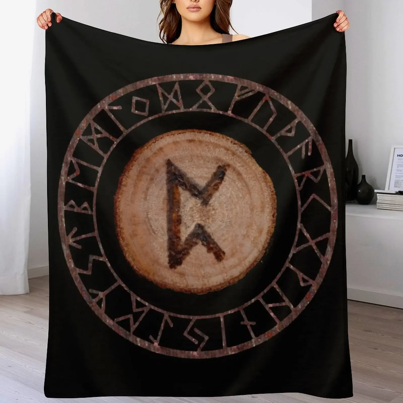 

Perthro Elder Futhark Rune of fate and the unmanifest, probability, luck, nothingness, the unborn, living with the Throw Blanket
