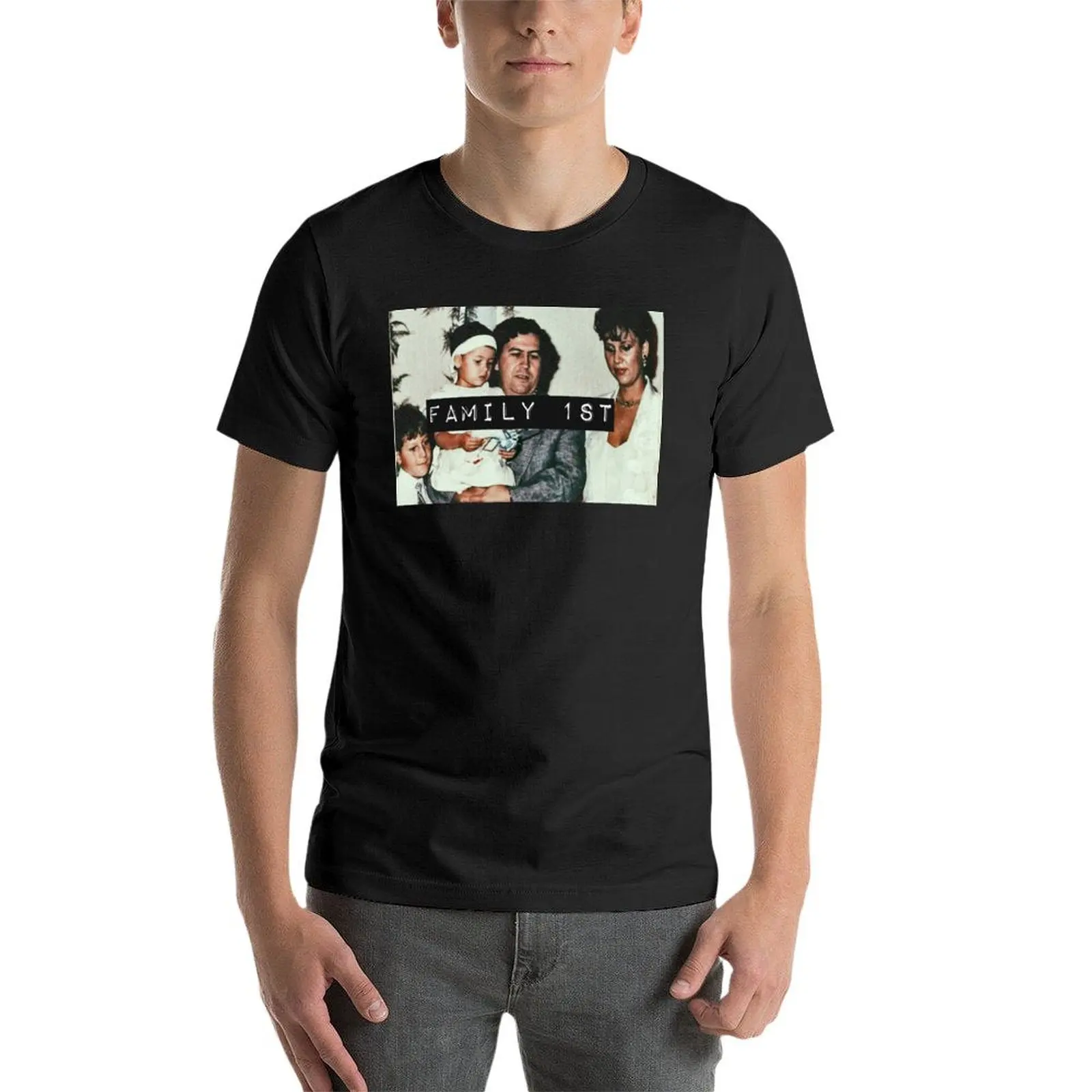 Pablo Escobar - Family 1st T-Shirt vintage tops t shirts men