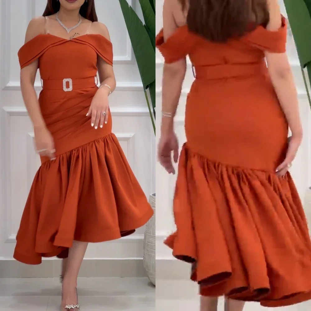 

Модное бальное платье для выпускного вечера в Саудовской Аравии по индивидуальному заказу, вечернее платье, вечернее платье со складками, атласные платья для выпускного вечера 2023, люкс