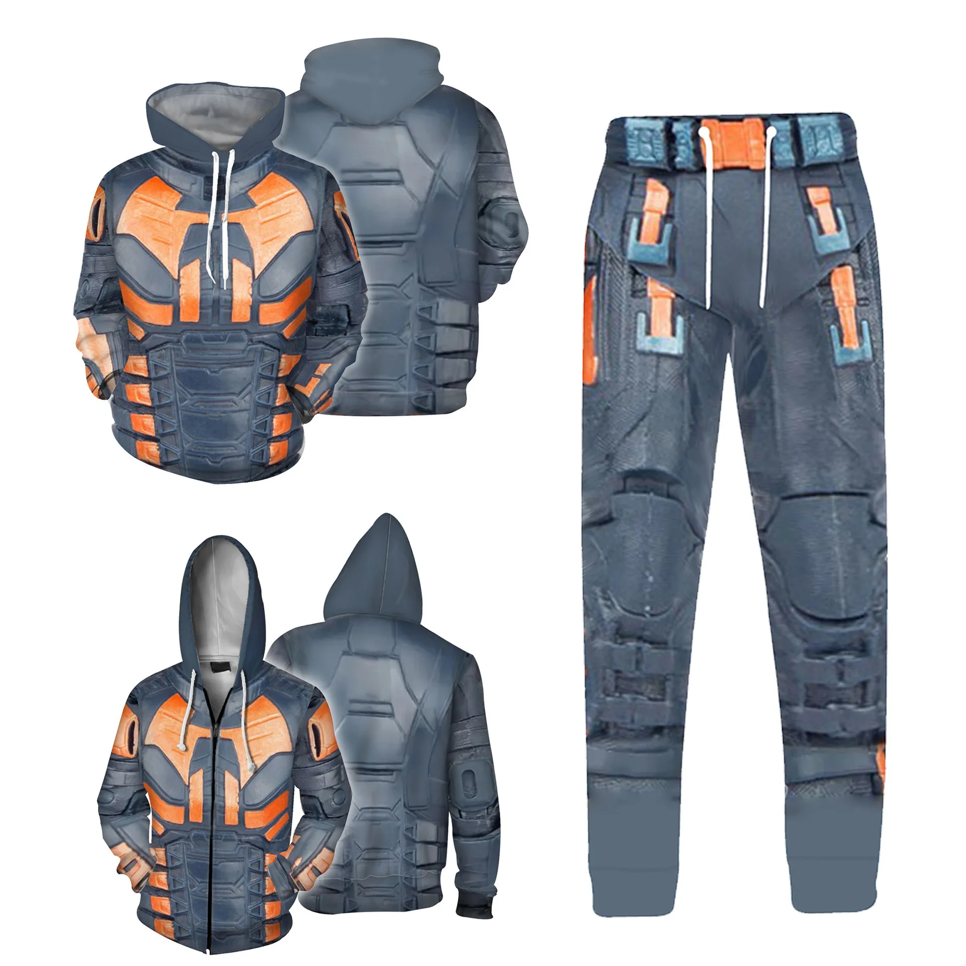 

Новый X-Force: сборный косплей, товары для фильмов, модный комплект с 3D-графическим рисунком, толстовка с капюшоном