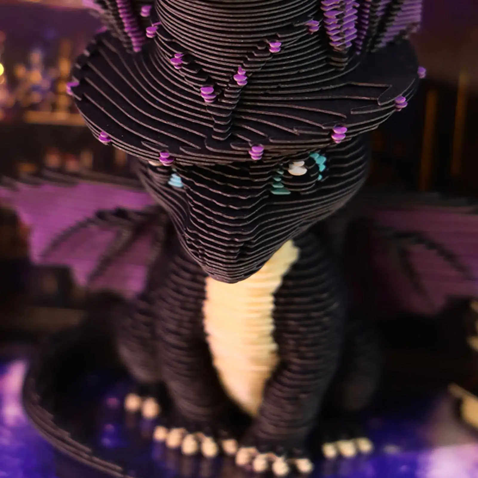 3D Paper Sculpture Calendar Artistic Dragon Desk Ornament With Dust Cover Tear Off Aesthetic Sticky Notes For Teacher Student