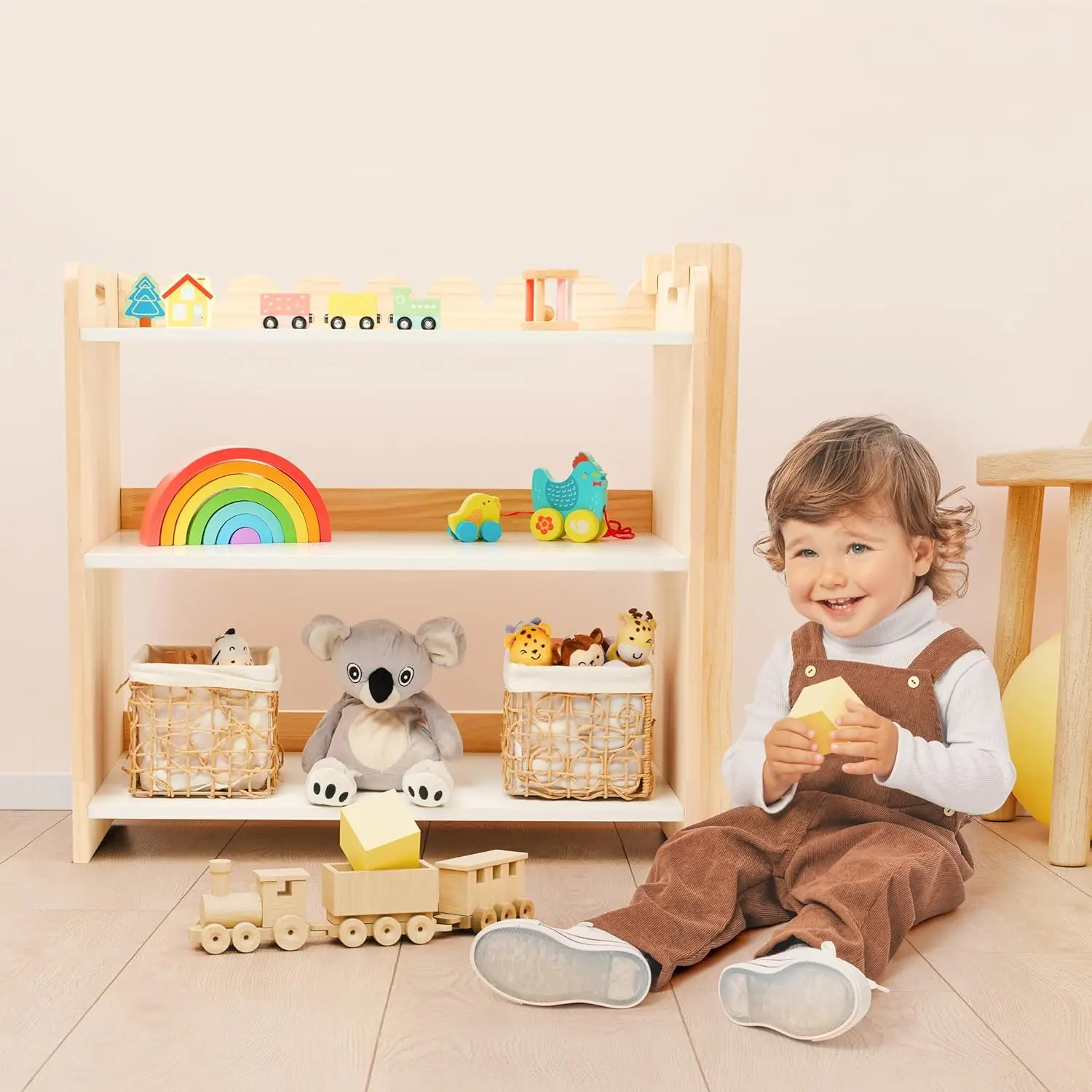 lf – Toy Storage , Wooden for Baby Books, Shelving, & Furniture, Classroom Bookcase