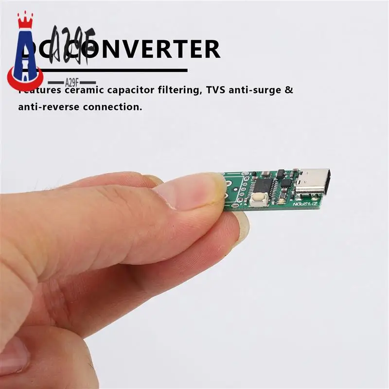 

A29F-USB-C PD2.0/3.0 To DC Converter Power Supply Module Decoy Fast Charge Trigger Poll Polling Tester(ZY12PDN)
