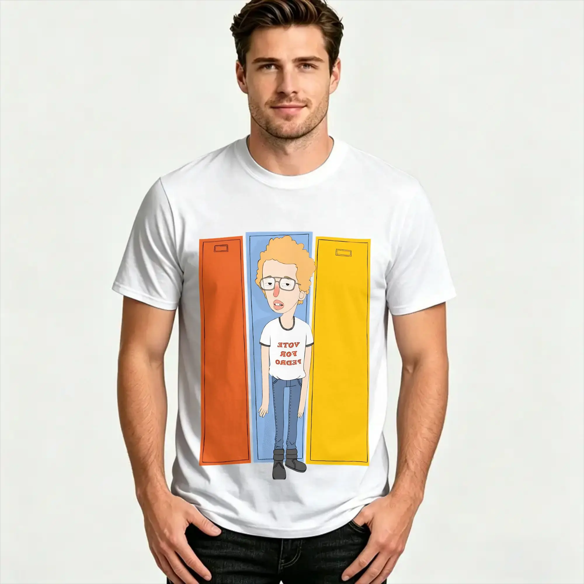 Men Women Vintage    Napoleon Dynamite  T Shirts  Cotton Tops Novelty Short Sleeve Round Collar Tee Shirt Plus Size T-Shirt