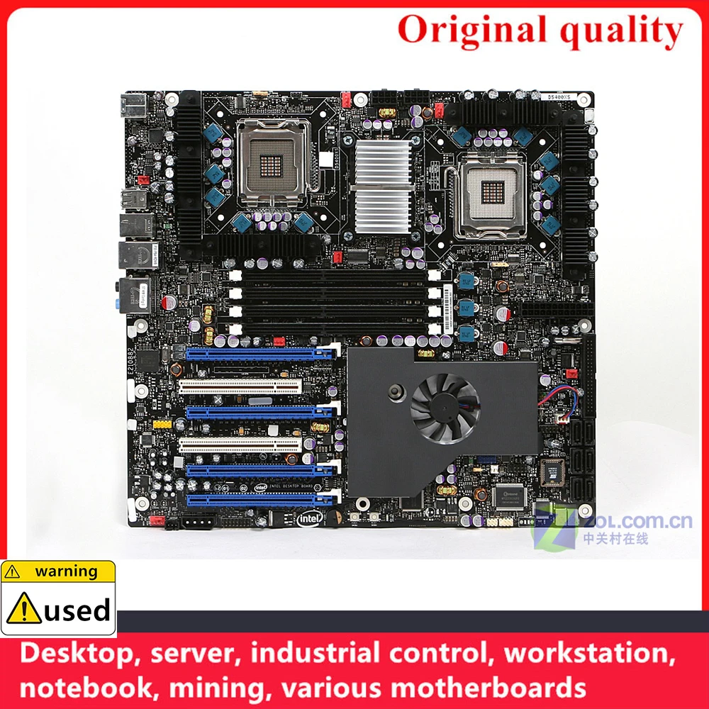 Used For Intel D5400XS Motherboards LGA 771 DDR2 Server workstation Mainboard PCI PCI-E2.0 SATA II USB2.0