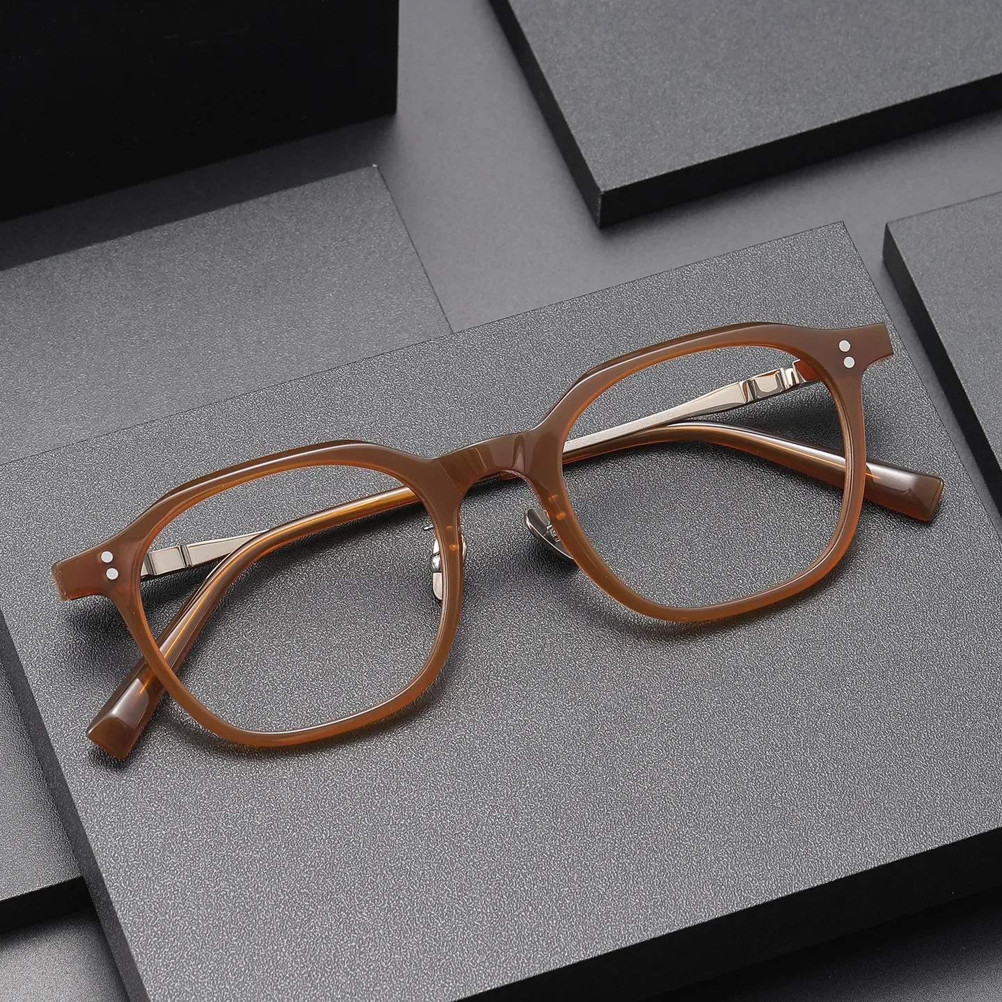 BCLEAR Retro Luxury Pure Titanium Acetate Optical Eyeglasses Frames High Quality Fashion Glasses for Men And Women 2026
