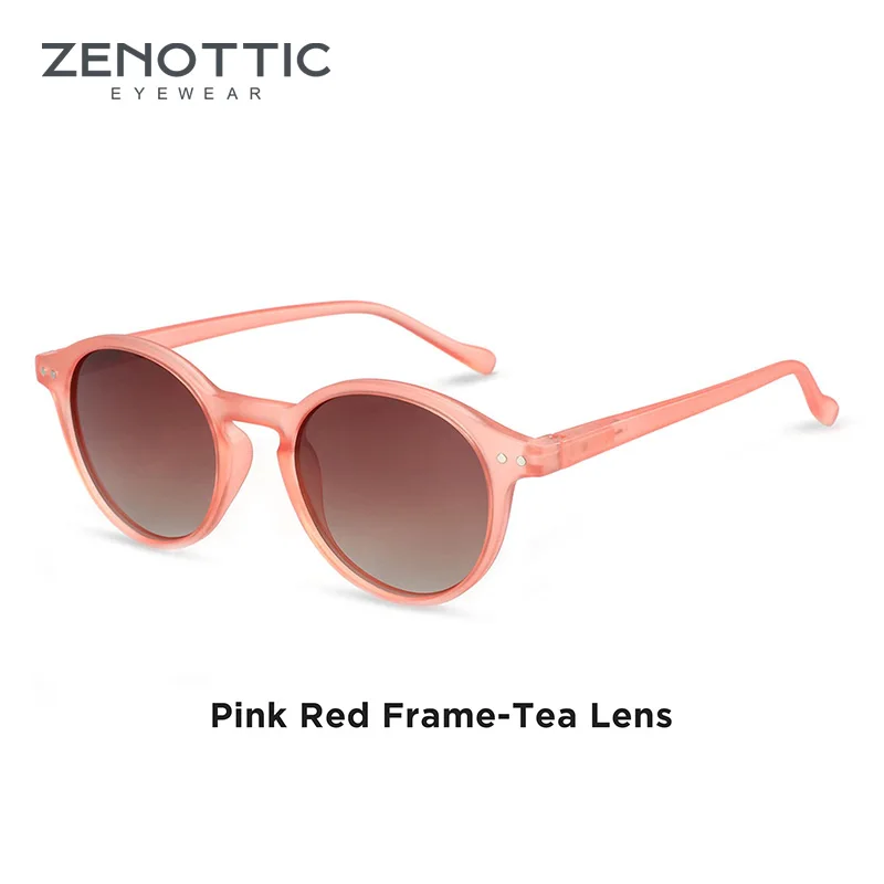 ZENOTTIC (Größe S) Retro Rundpolarisierte Sonnenbrille 2026 2025 Herren Damen Vintage Kleine Runde Sonnenbrillen UV400 Schutzbrillen Shades 4