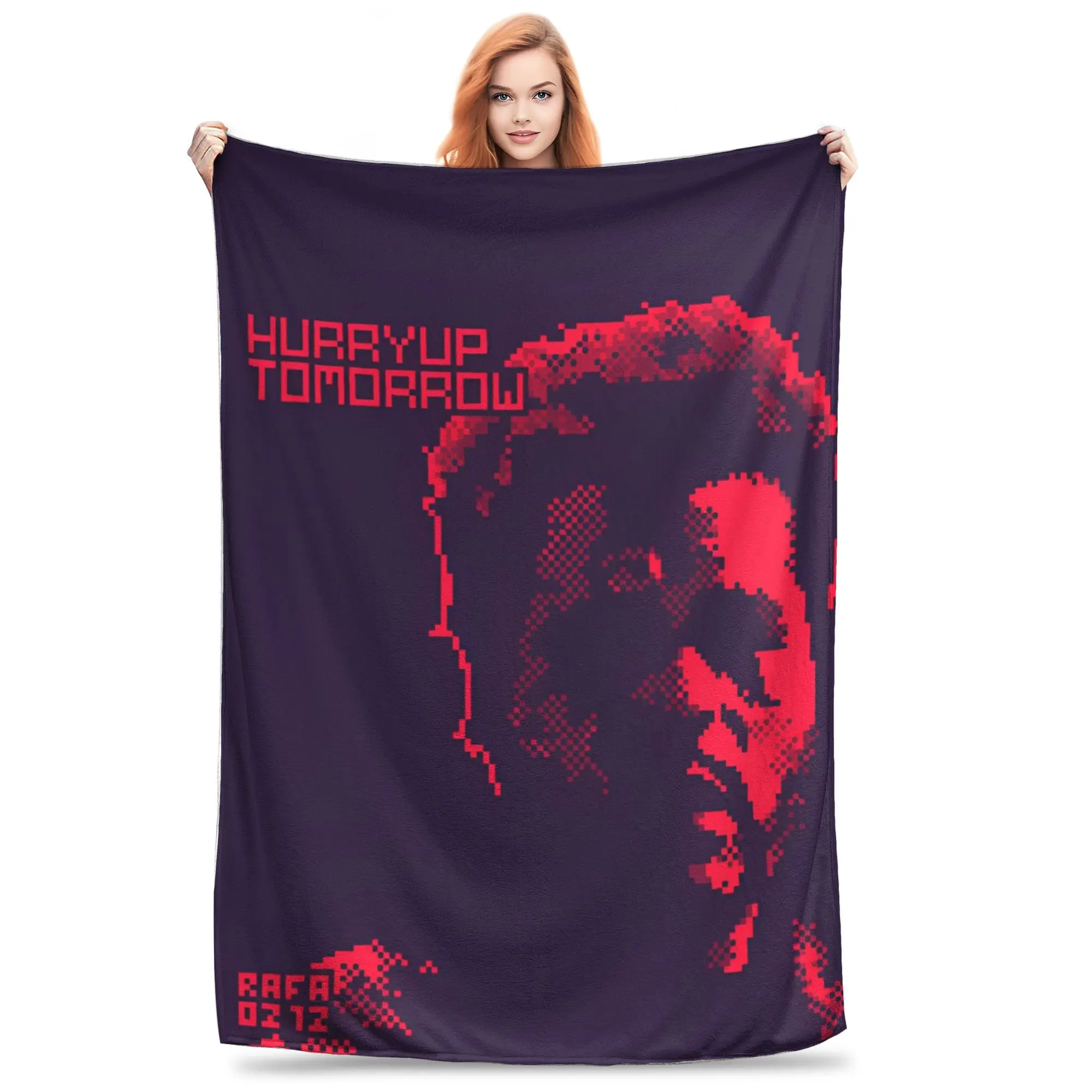 The Weeknds  Blankets Hurry up Tomorrow 2025 New Album Wool Funny Soft Throw Blankets for Bed Sofa Decoration