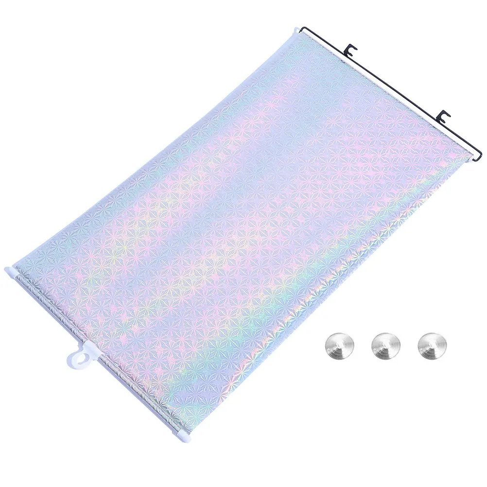 1Set Car Windshield Sunshade with Suction Cup Foldable Window Shade Heat Reflective Sun Screen Protector Car Shade for Front view 6