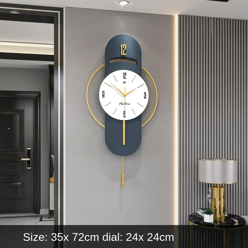 Luxury Wall Clock for Living Room Fashion Simple Clock Personality Creative Trending Decorative Clock Wall Modern Home Watch