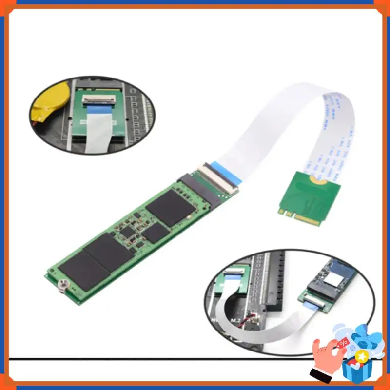 

Компактный интерфейс Key A + E WIFI Tom.2 Key M Интерфейсный адаптер FPC Soft Bank SSD Соединительный кабель Карта адаптера NVME NGFF