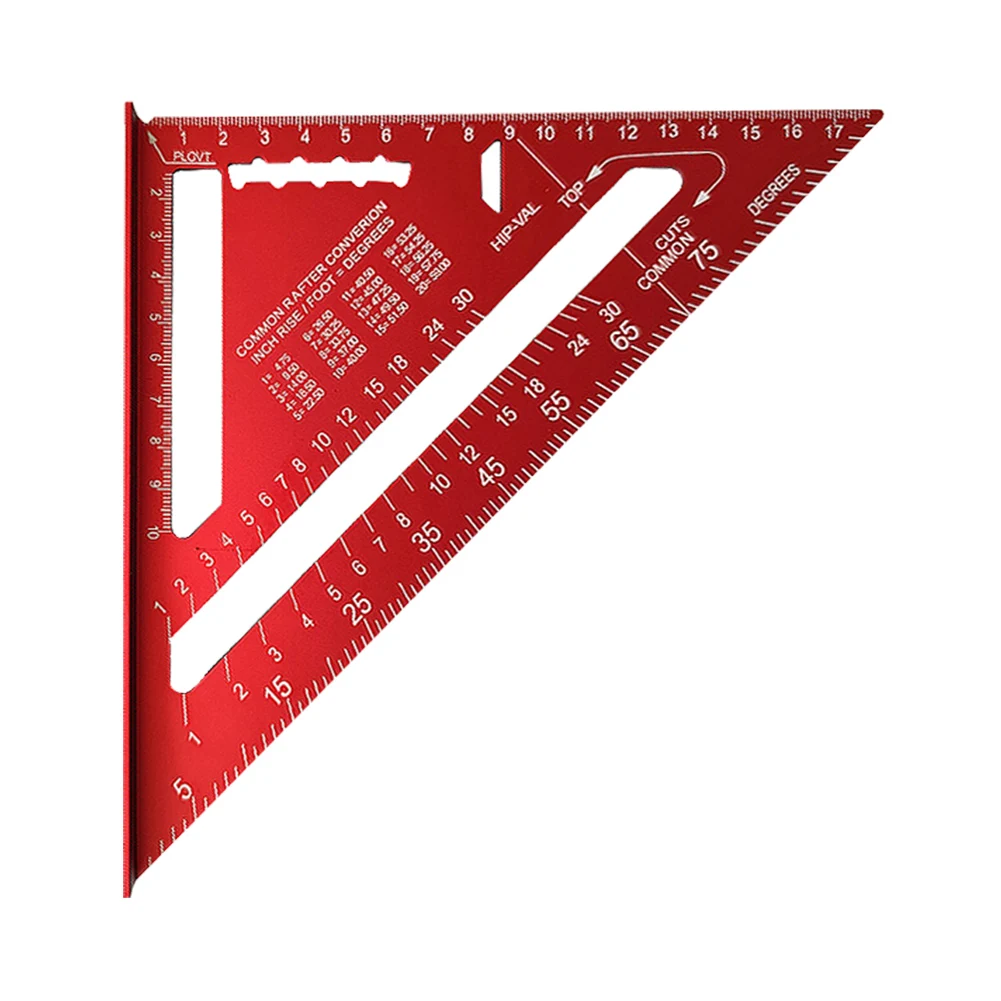 

7 Inch Triangle Ruler High Precision Speed ​​Square Angle Protractor 90° Triangle Carpenter Square Ruler Carpenter Tools