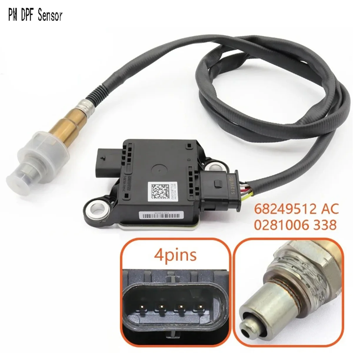 68146140AC Diesel Exhaust Particle Sensor PM DPF Sensor for Ram 1500 Ram 1500 2500 3500 Jeep Grand Cherokee 3.0L