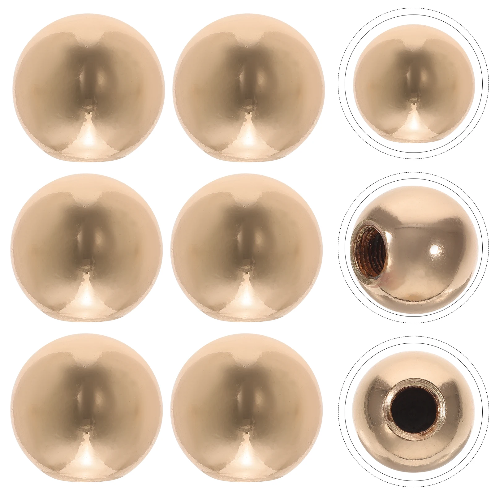

6pcs Light Knob Decor Lamp Finial Tapped Lampshade Holder Harp Solid Finials Caps Chic Screw Table Floor Lamp Decoration
