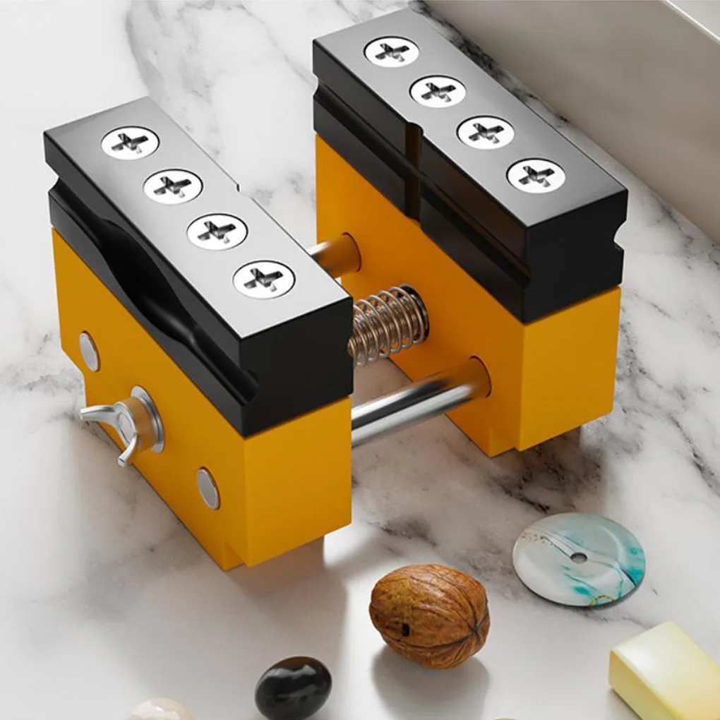 Flat Clamp Jaw Bench Vise For Sculpture Jewelry DIY Carving Tool Repair Holding 0-32mm Objects Securely