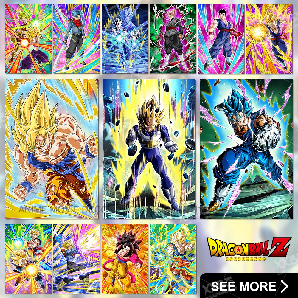 

Anime Dragon Ball Poster Vegetto Blue Home Decoration Vageta SS2 Canvas Picture Super Saiyan Goku Painting Wall Artwrok No Frame