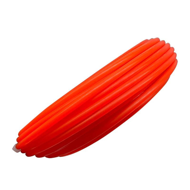 LUSQI 2.4mm/3mm Orange Nylon Mower Cord 12m/16m Heavy Duty Round Line Fit For Mower Head Accessories & Replacement