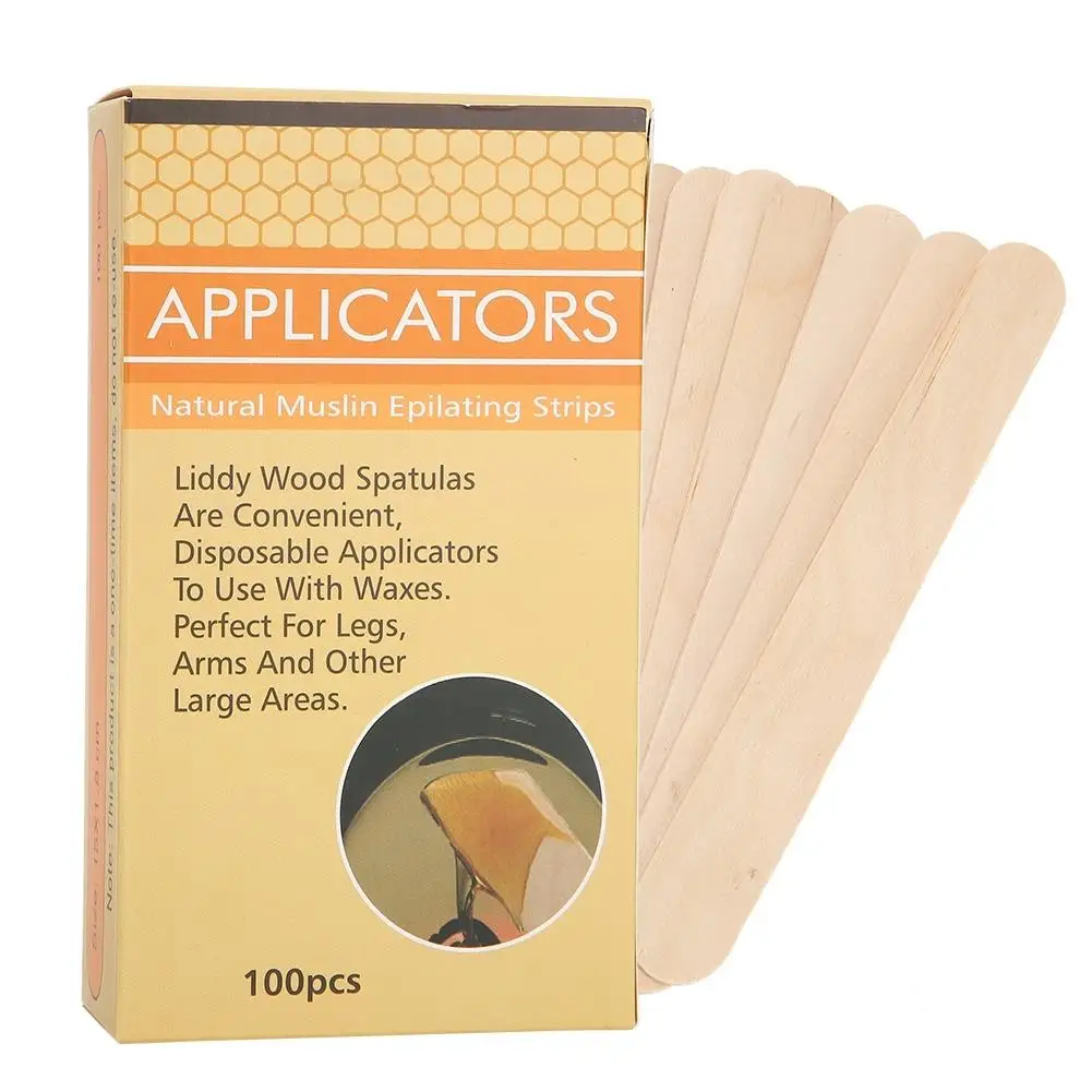 

Wooden Disposable Wax Applicator Sticks for Hair Removal & Cream Masks