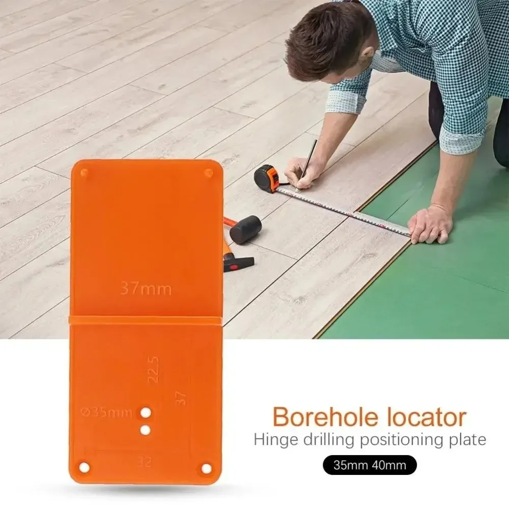 

Plastic Hinge Hole Drilling Guide 35/40mm Hand Tools Door Guide Locator Guide Template Door Cabinets Woodworking Tool