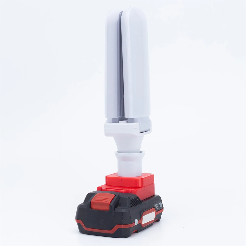 Imagem -02 - Luz de Trabalho Led Dobrável Luz de Trabalho E27 Suporte da Lâmpada para Lid Parkside X20v Bateria de Lítio Luzes de Emergência 30w 45w 60w