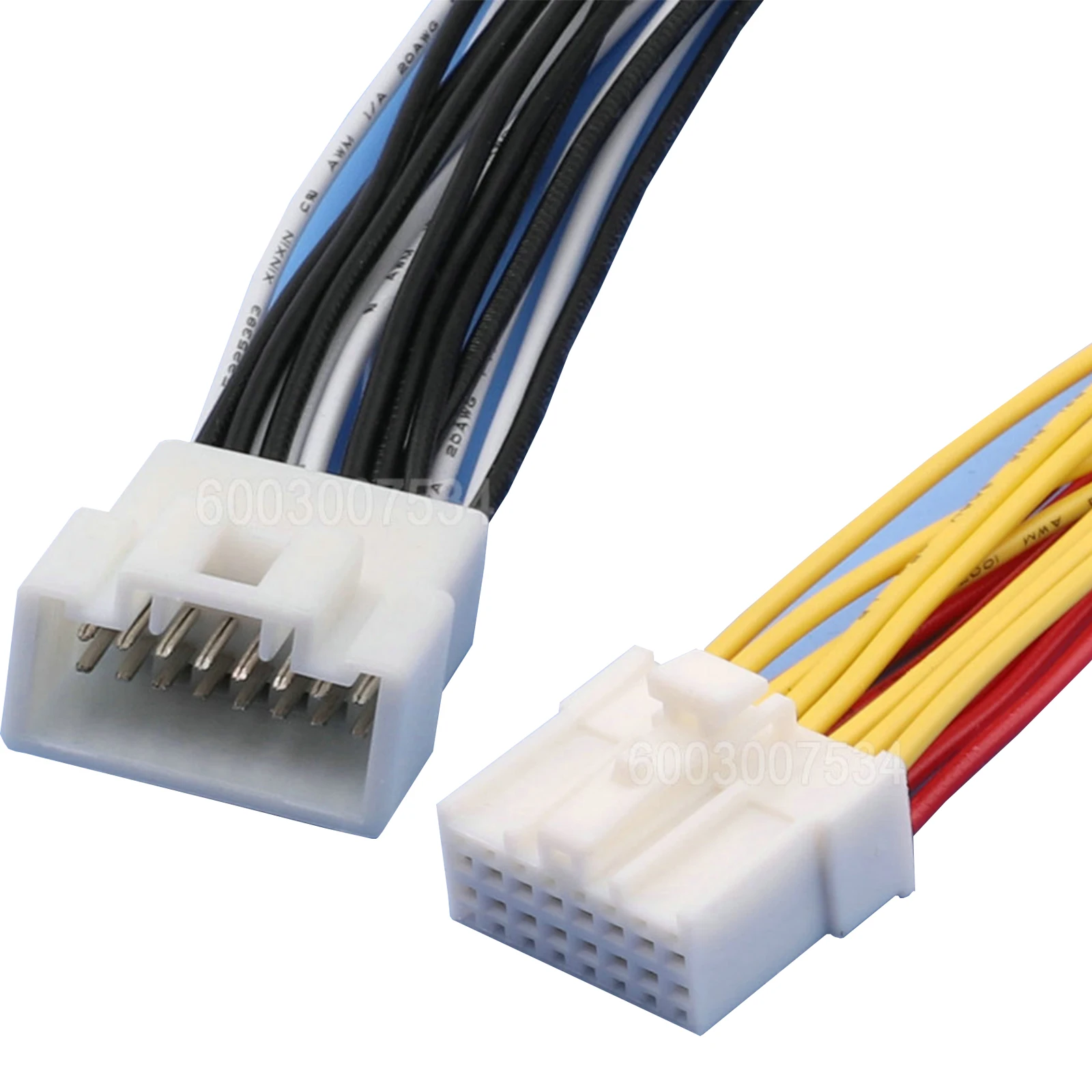 16 Pin Connector Unsealed Male Female Connector Cable Motorcycle Electrical Harnesses Wiring Harness Housing 7123-7169 HV16FW