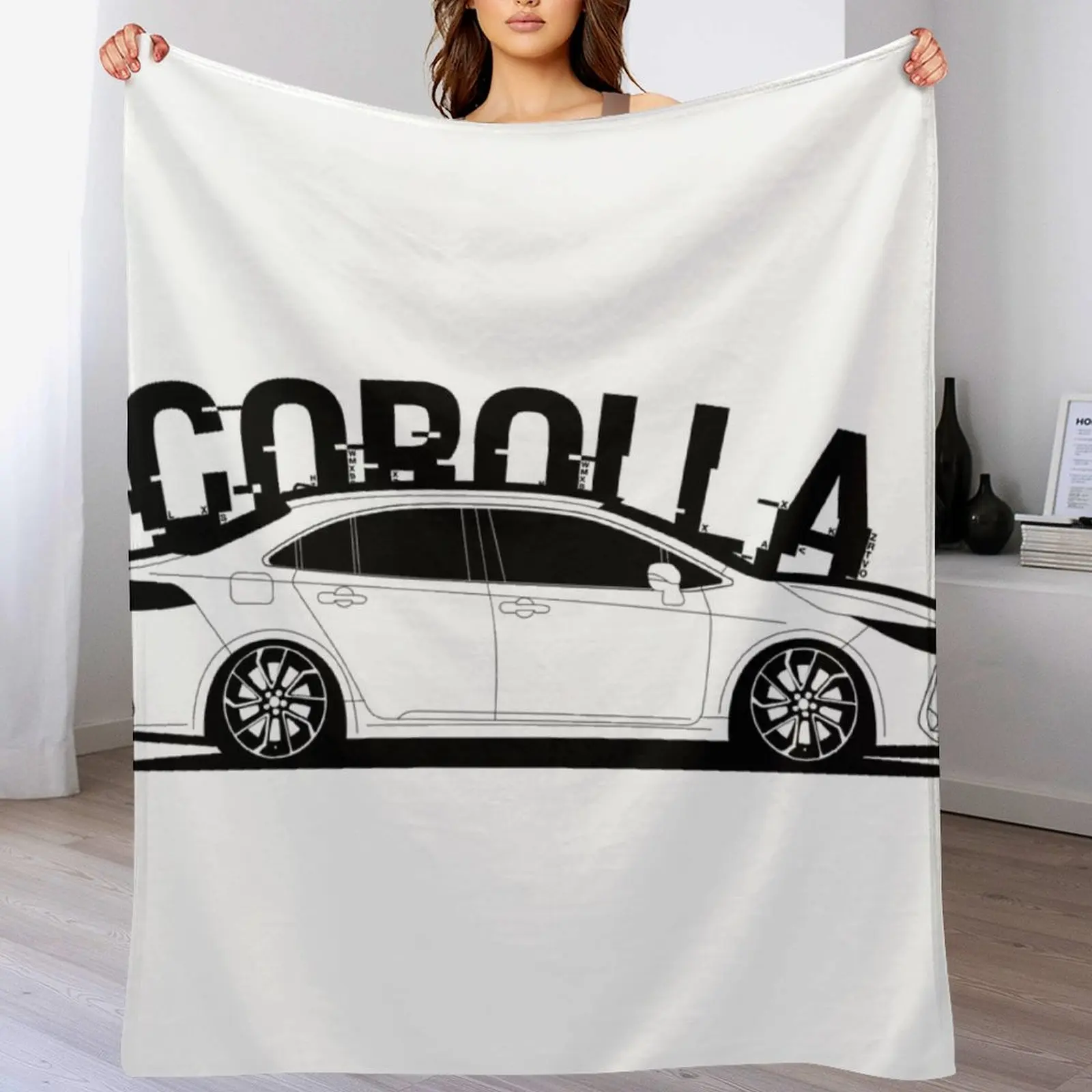 Toyota Corolla sedan 2019 Throw Blanket Cute anime Blankets For Baby Luxury St Blankets