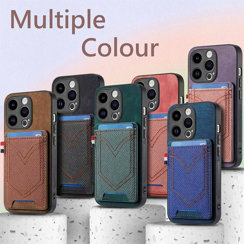 เคสโทรศัพท์แบบกระเป๋าใส่บัตรลายคาวบอย เหมาะสำหรับ Samsung Galaxy S25 S24 S23 S22 Ultra A53 A55 A56 S23FE รุ่นบางเฉียบ