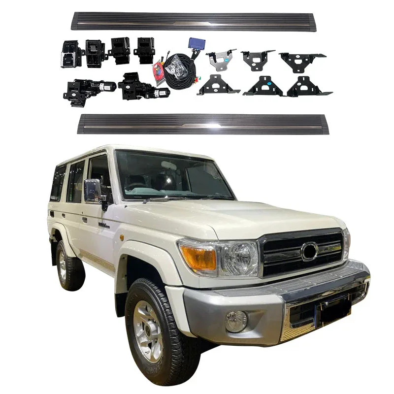 wholesale Exterior Accessories Electric Side Step Running Board FOR land cruiser side step LC76 Land Cruiser Pick-up LC70