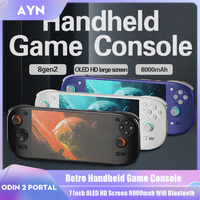 Ayn Odin 2 Portal Handheld Game Console 7 Inch OLED HD Screen 8000mah Wifi Bluetooth Open Source Retro Gaming Video Player Gifts
