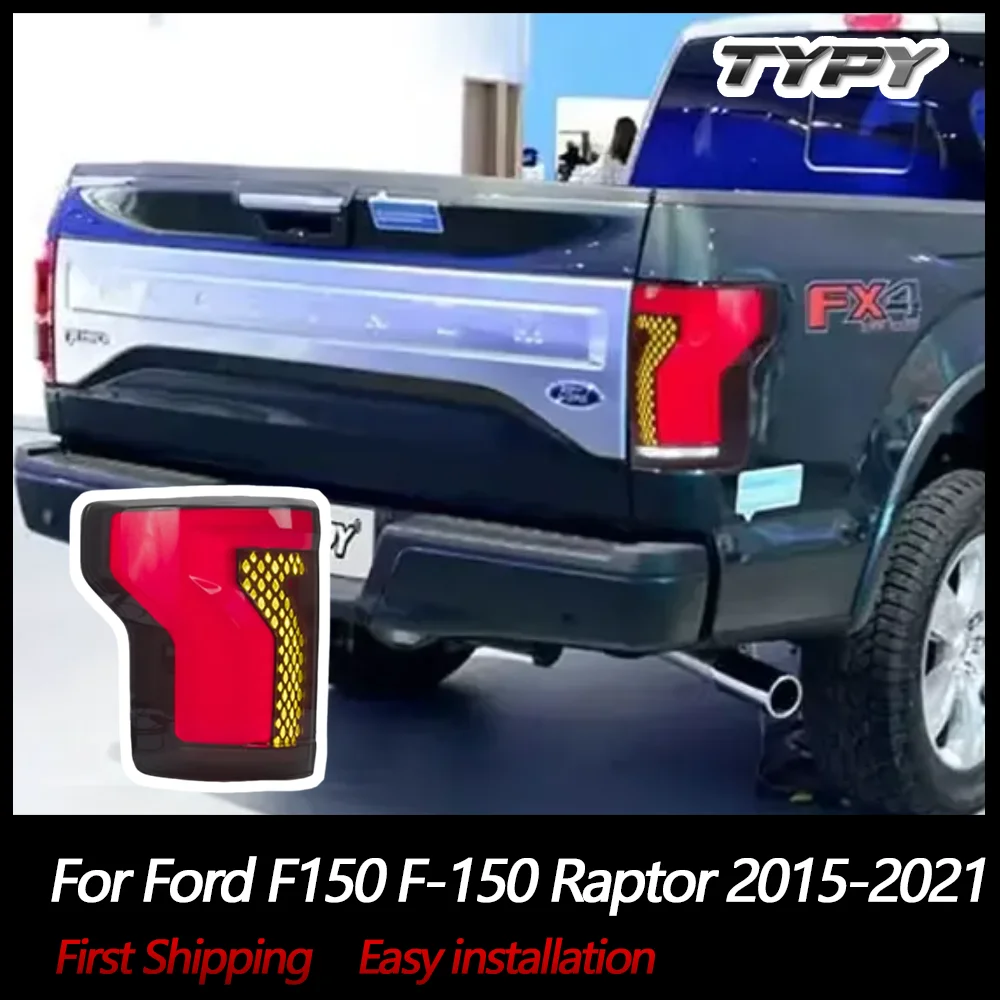 

Автомобильные фары TYPY, светодиодные задние фонари в сборе для Ford F150 F-150 Raptor 2015-2021, задний фонарь, динамический указатель поворота