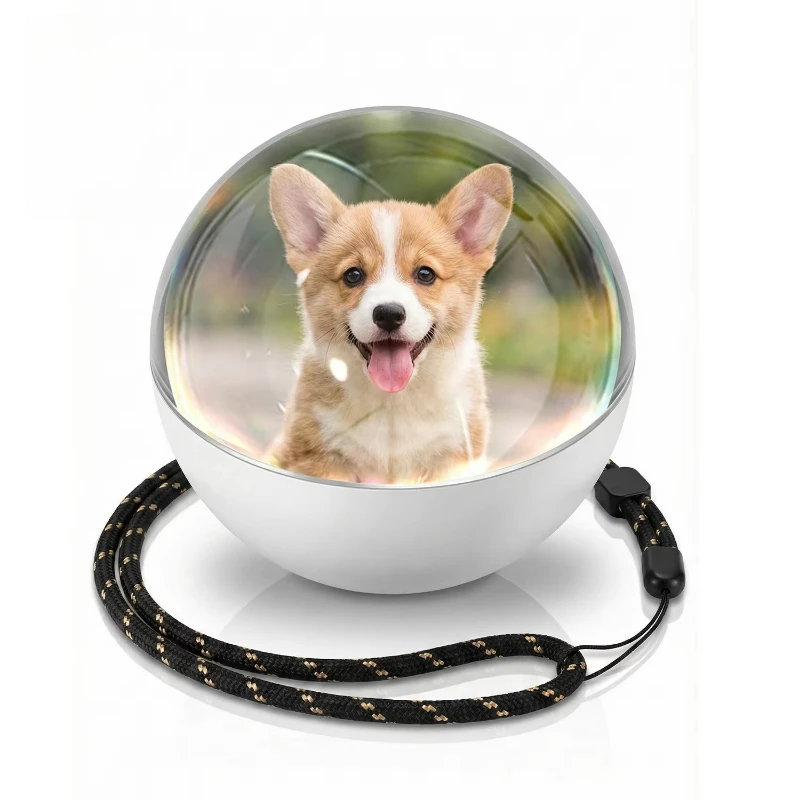 

WiFi Smart Modern Crystal Ball Light 7cm Digital Mobile Pentium 4 Night Light App Control Portable Battery Powered Desktop