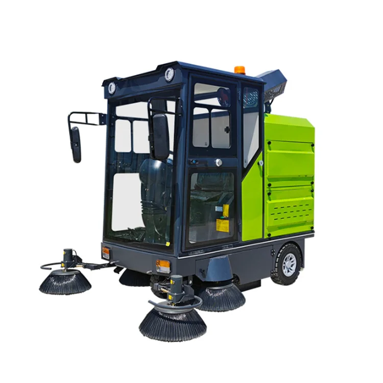 ركوب قوي على آلة كنس الأرضيات للتضاريس الخشنة والمناطق الصناعية الخارجية