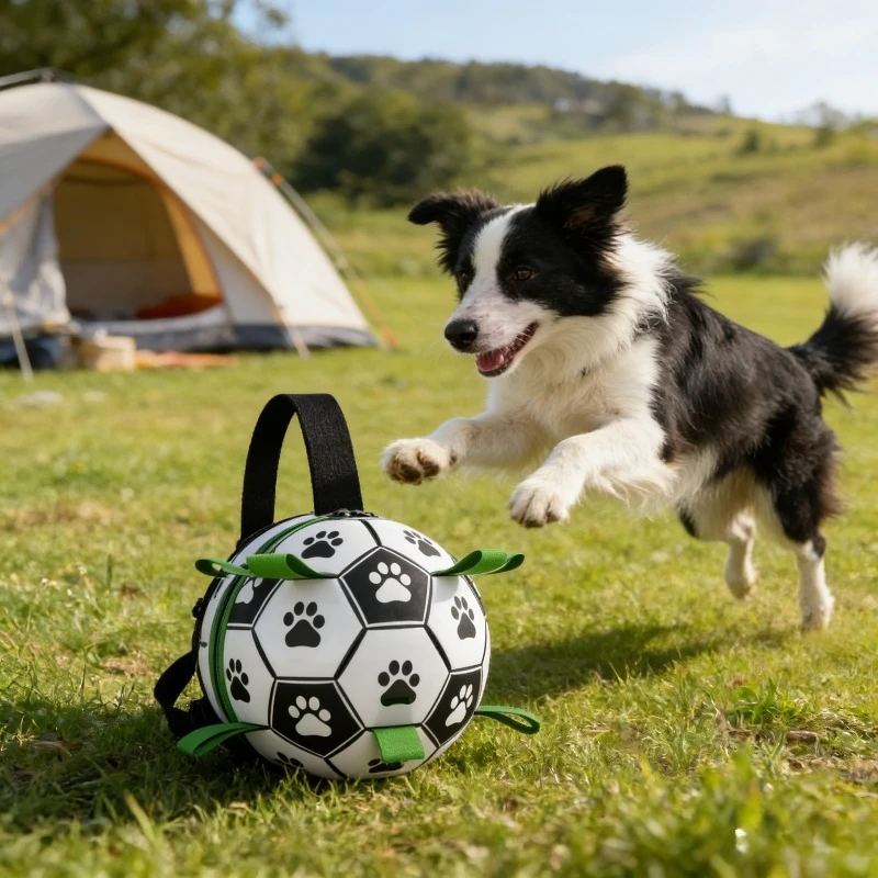 

Indestructible Dog Soccer Toy Bite Resistant Interactive Play Ball for Small Medium Large Dogs Chew Training Reduce Boredom Pet