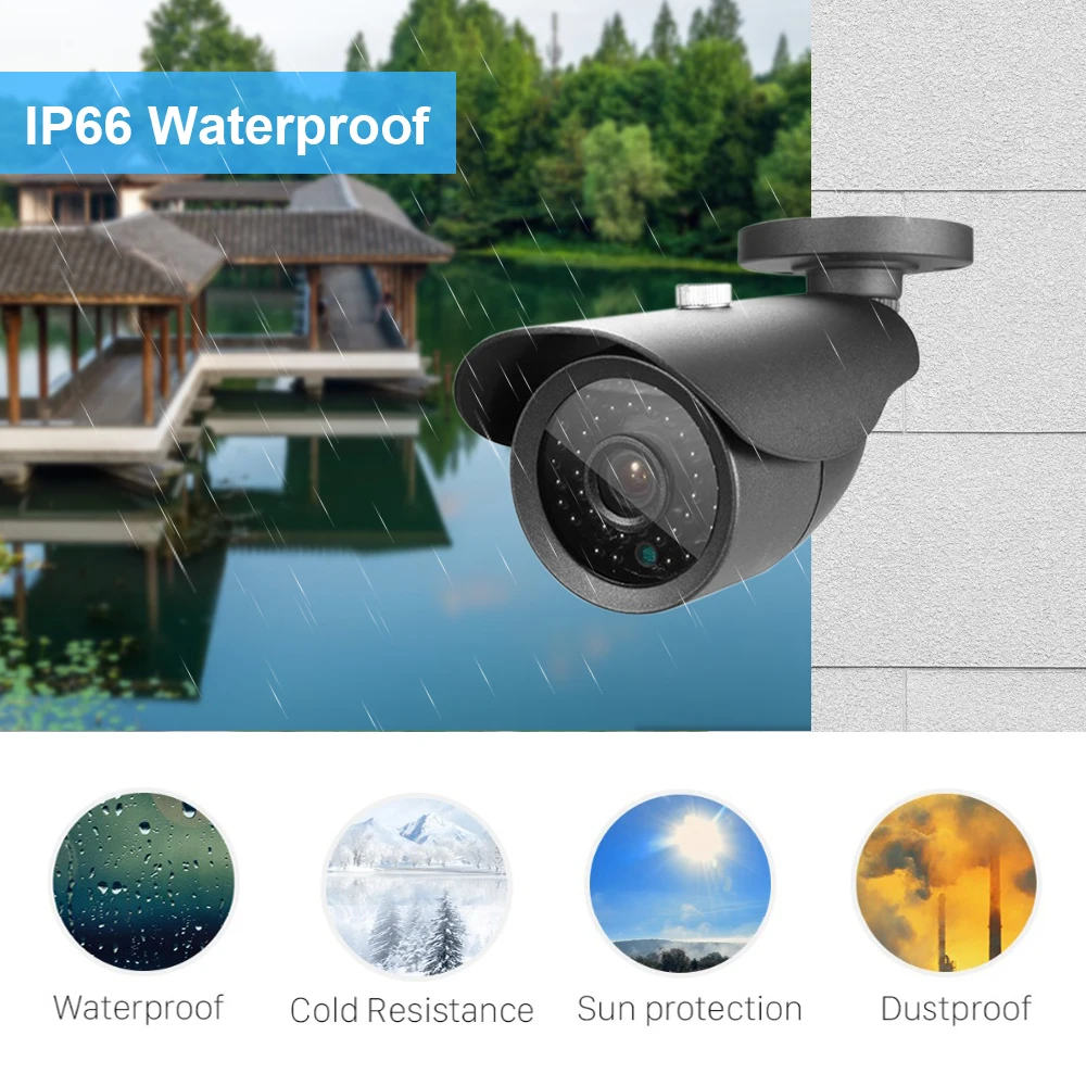 Imagem -03 - Kanture-waterproof Cctv Security Câmera System Kit de Vigilância de Vídeo ip Visão Noturna Detectores Humanos 3mp Poe ai 8ch