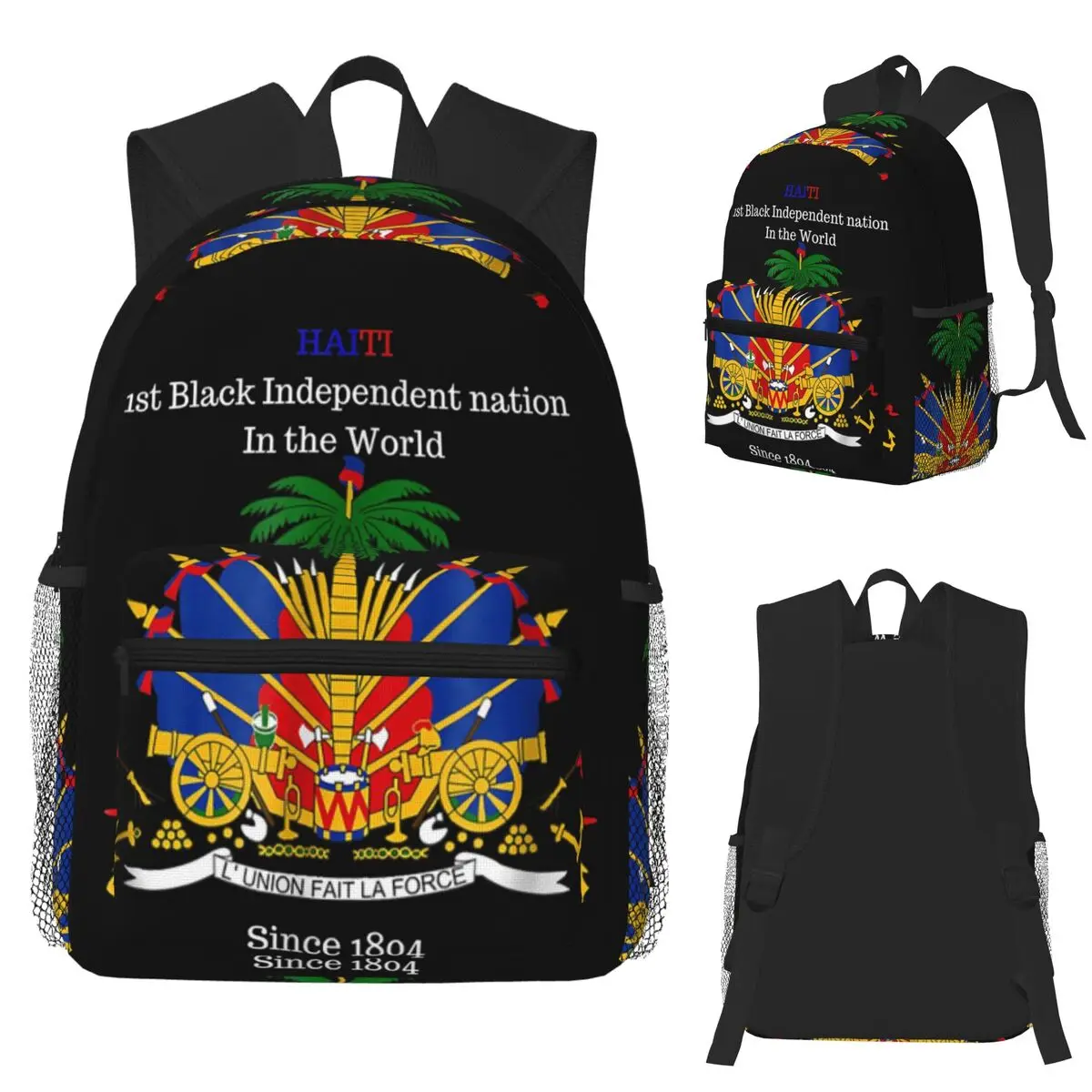 

Флаг Гаитяна отлично подходит для празднования Дня независимости, студенческий рюкзак, школьная сумка, рюкзак для мужчин и женщин, сумки на плечо