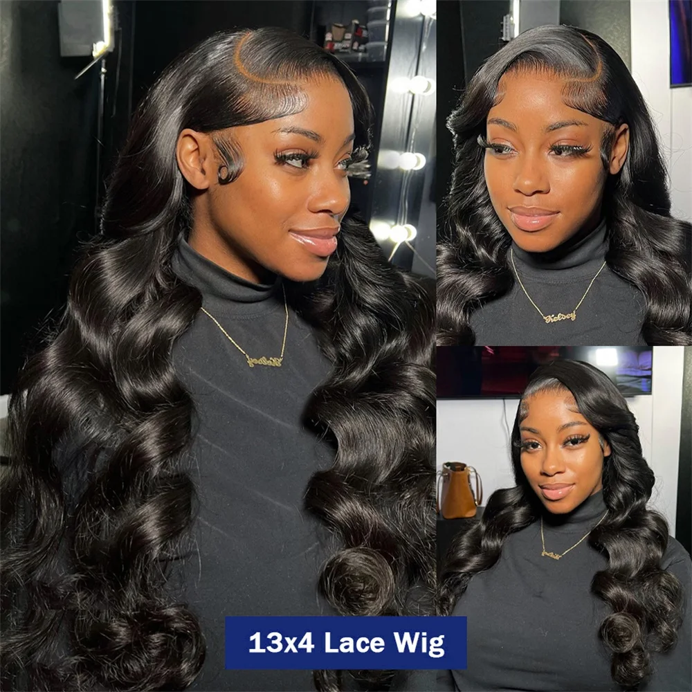 Unprocessed 12A Peruvian Body Wave Wig 13X6 13X4 Transparent Lace Human Hair Wigs For Women 36Inch 360 Full Lace Wig Pre Plucked