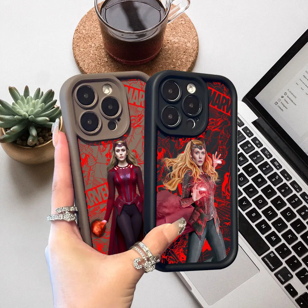 

Marvel Wanda Scarlet Witch Case For Redmi K60 K50 K40 K30 Ultra 15 14C 13 13C 12 12C 10 10C 9C 9T 9 8 A5 A3 Silicone Phone Cover