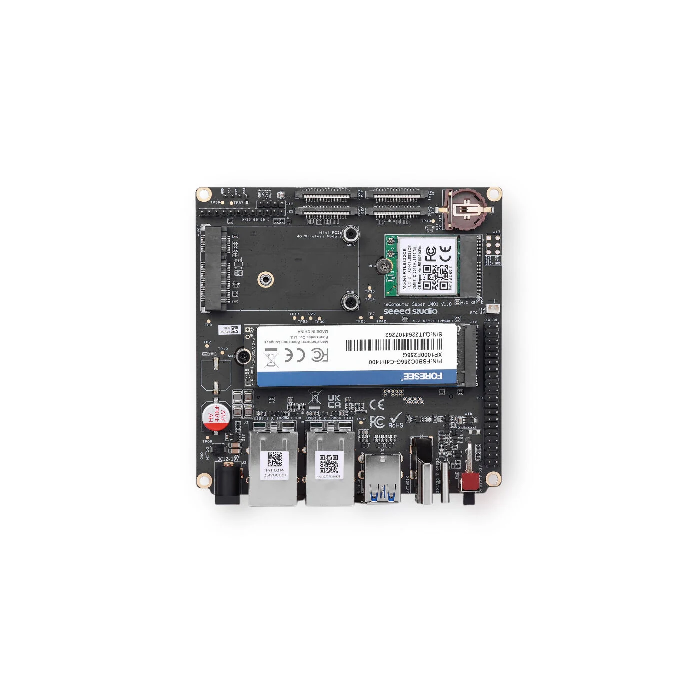 Seeed reComputer Super J401 NX Bundle, 157 TOPS, with Jetson Orin™ NX 16GB,with reComputer Classic
