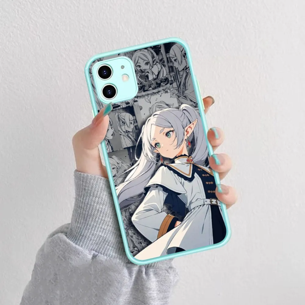 Anime Frieren Beyond Journeys End Phone Case For IPhone 14 X XR XS 7 8 Plus 11 12 13 Pro MAX 13mini Matte Shockproof Case