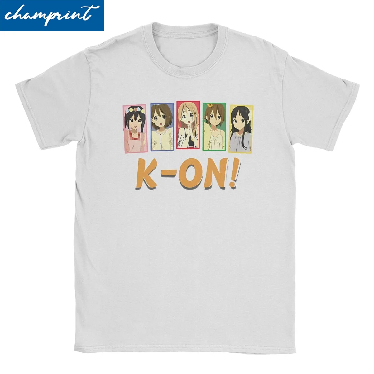 K ON Anime T-Shirts for Men Women Comic Novelty Cotton Tee Shirt Crew Neck Short Sleeve T Shirts Gift Clothing