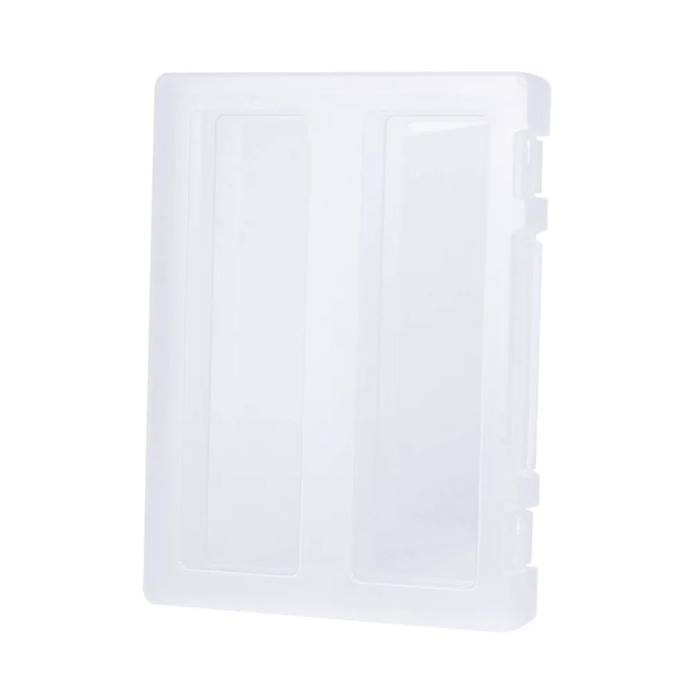 

Portable File Box Space-Saving Plastic Documents Organizer A4 Paper Container Handled Certificate Storage Lightweight