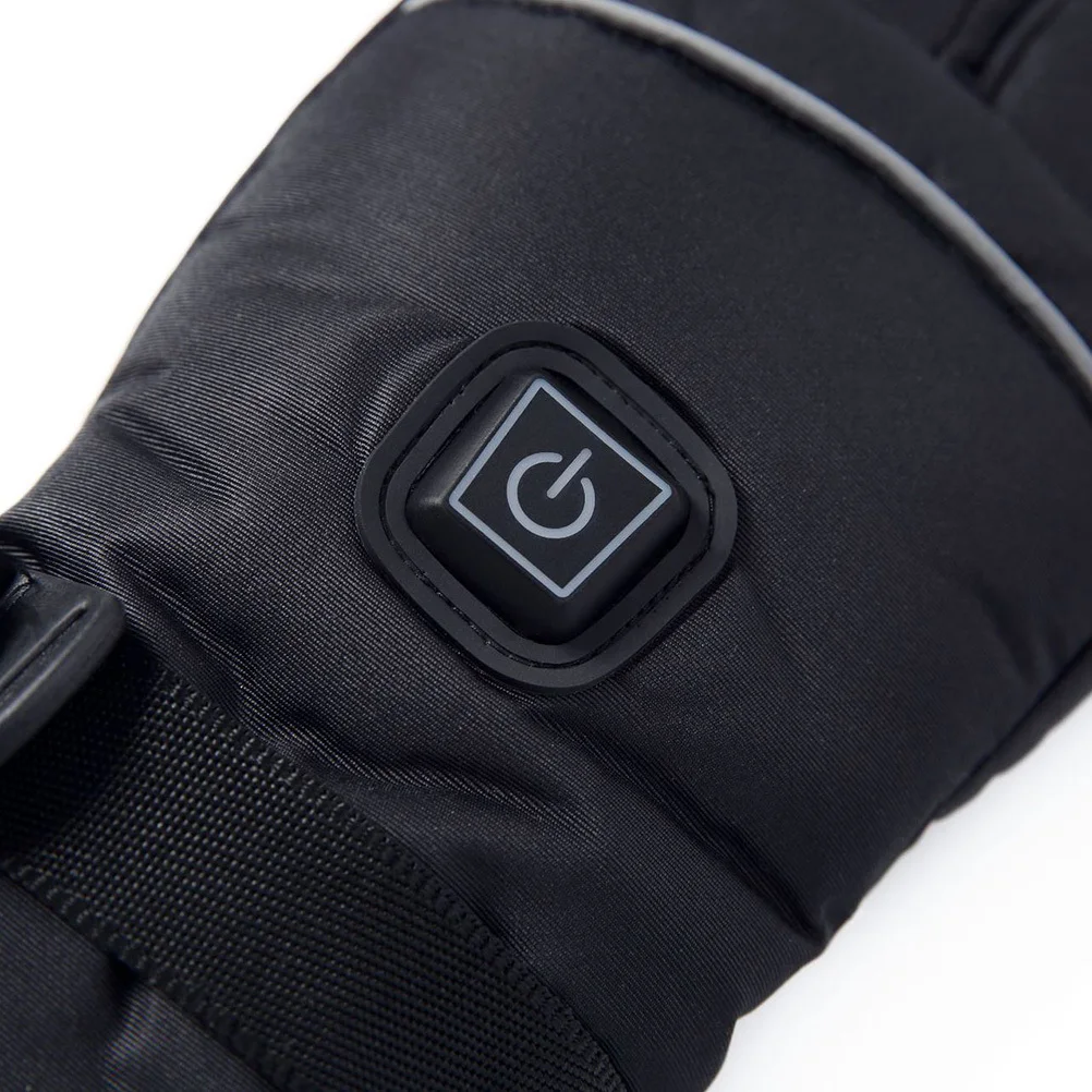 

1 пара электрических перчаток с подогревом, 3 режима, регулируемые, теплые для катания на лыжах на открытом воздухе, зимнее использование, размер S, без черного цвета, водонепроницаемые