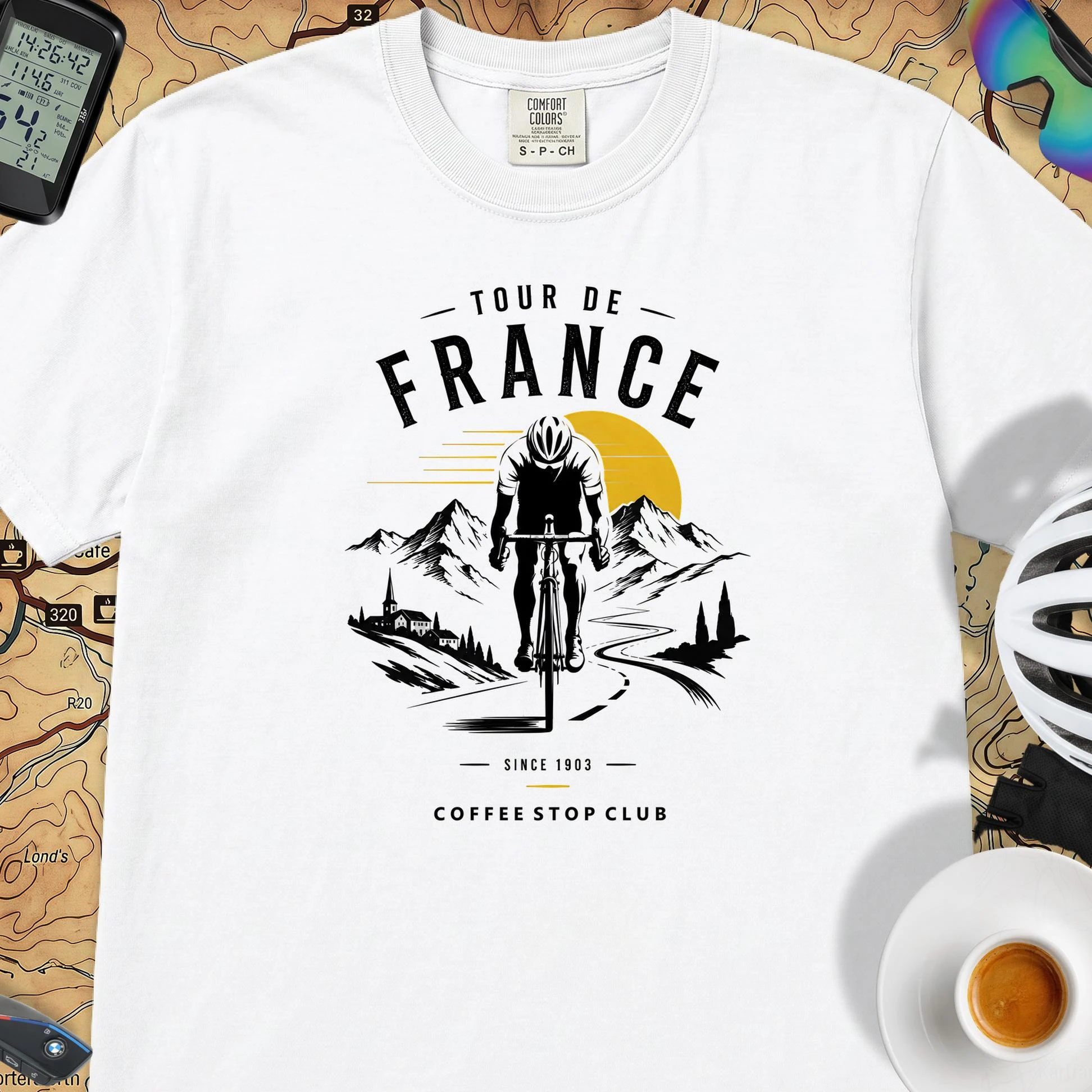 Tour de France Radsport-T-Shirt 2026 Sommer Herren Damen Oversized Retro Reine Baumwolle Grafik-T-Shirt Mode Y2k Kleidung
