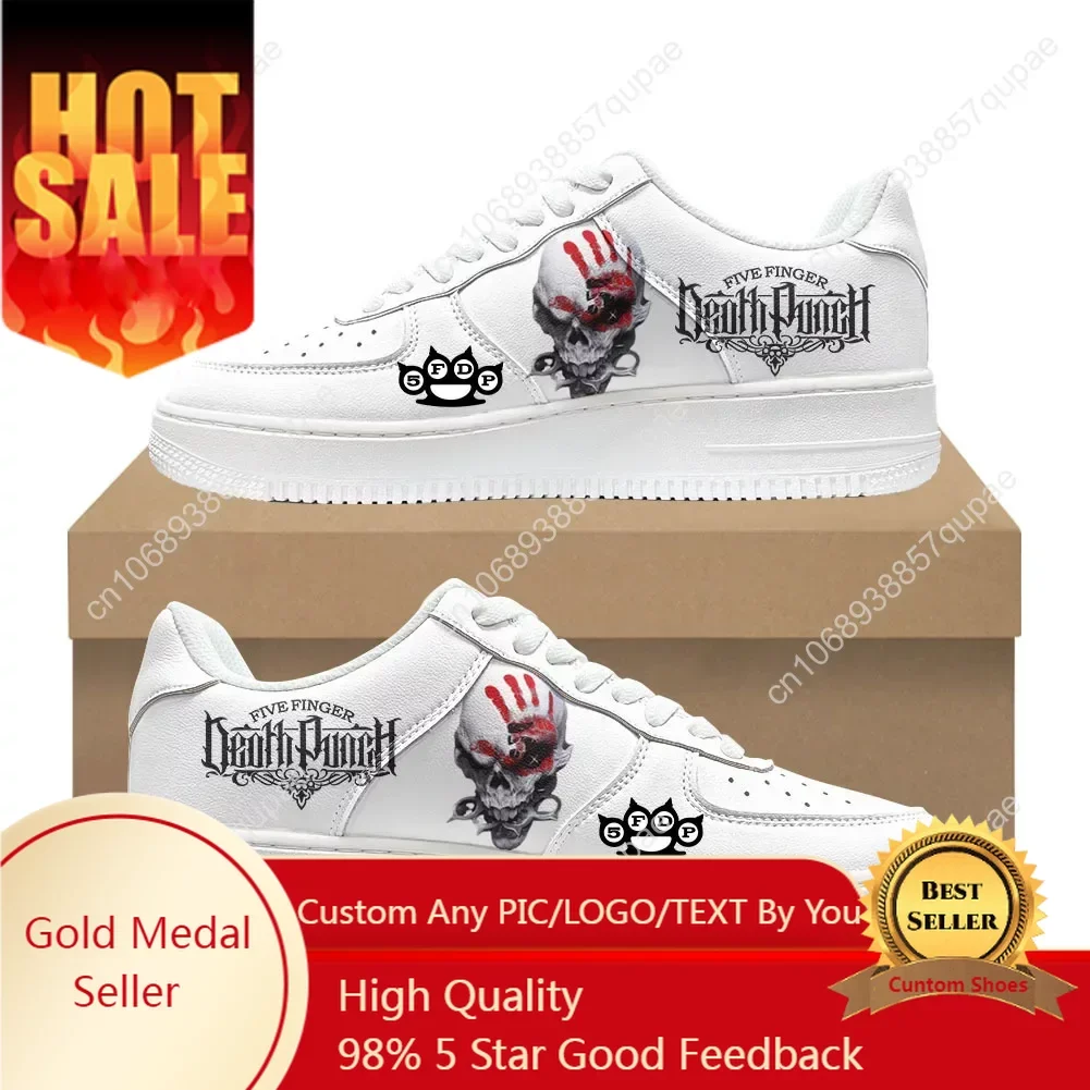 

Five Finger Death Punch Band Shoes Air Basketball Mens Womens Running Sports Flats Force Sneakers Lace Up Mesh Custom Shoe