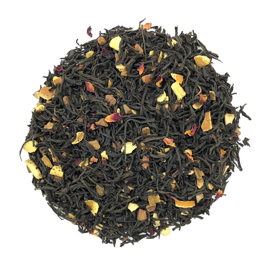 Té Negro con Naranja, Canela y Pétalos de Rosa | Taj Mahal Té negro    Té