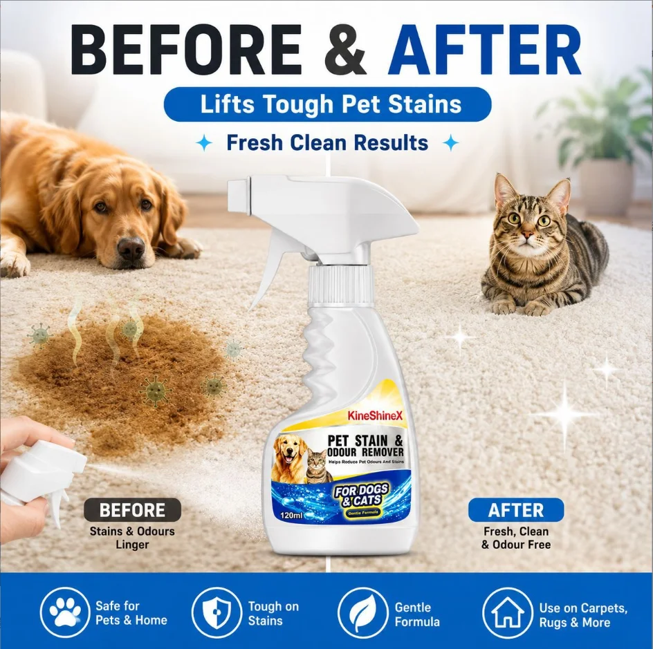 Effective Pet Urine Stain Cleaner Powerful Enzyme Odor Eliminator for Carpet Fabric Floor Pet Supplies Cleaning Tool