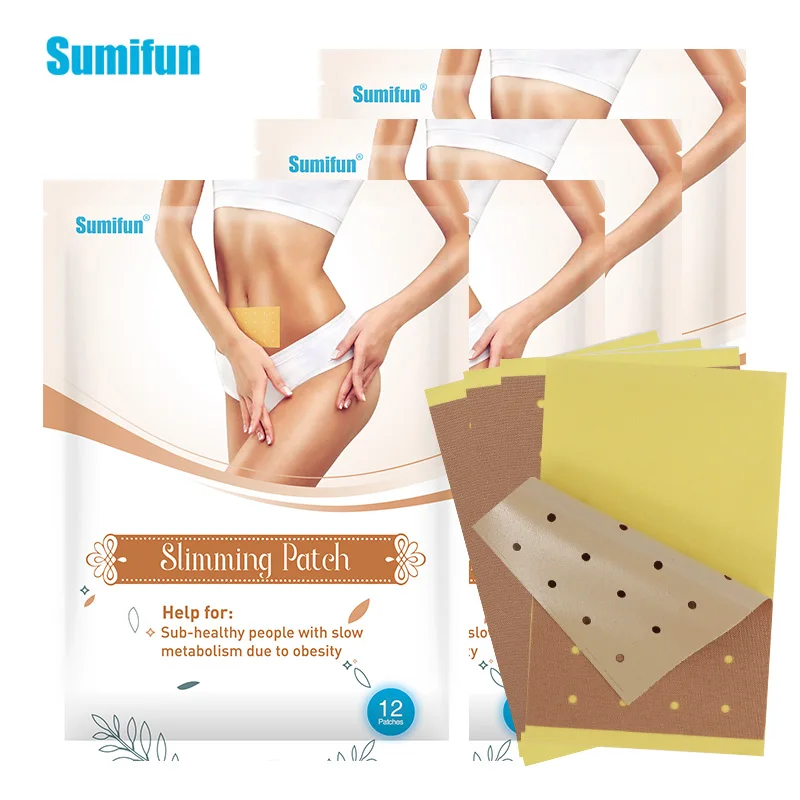 

48Pcs Sumifun Fast Slimming Patches Weight Loss Cellulite Remover Plaster Stomach Detox Navel Stickers Fat Burning Beauty Health