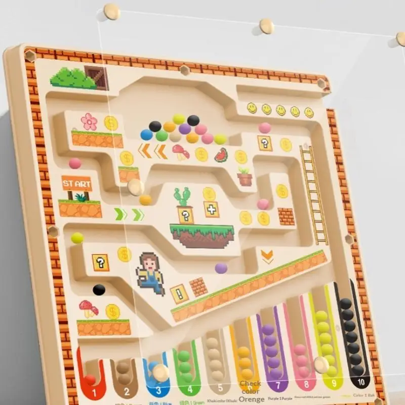 Boule de marche labyrinthe magnétique pour enfant, formation à la Concentration pour bébé, écriture, pensée logique, éducation précoce ancienne, jouet Puzzle, cadeau de noël